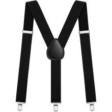 Men's Suspenders with Metal Clips 3.5 cm Wide Adjustable