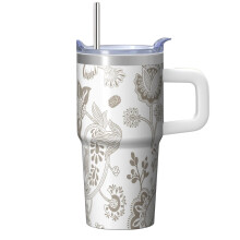 Stainless Steel Insulated Travel Tumbler 20 oz Paisley