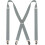 Men's Solid Color Adjustable Braces with 4 Clips 1