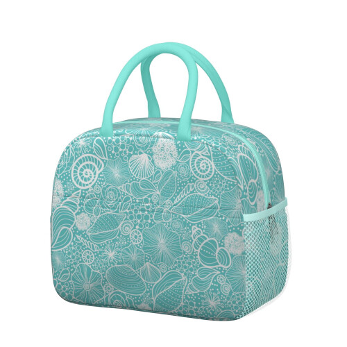 Tropical Seashell Lunch Tote Thermal Insulated 1 Pack