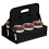 Foldable Drink Carrier Black 6-Cup Reusable 1