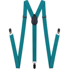 Men's and Women's Adjustable Leather Suspenders 1 Inch Wide