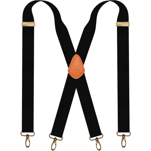 Snap Hook Suspenders for Men Adjustable Retro Style