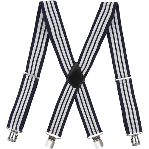 Men's Braces for Trousers with Metal Clips, Adjustable, 5