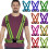 Reflective Safety Vest Belt 7 pcs neon high-visibility 1