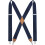 Men's X-Back Suspenders 1.4 Inch Adjustable Elastic with 4 1