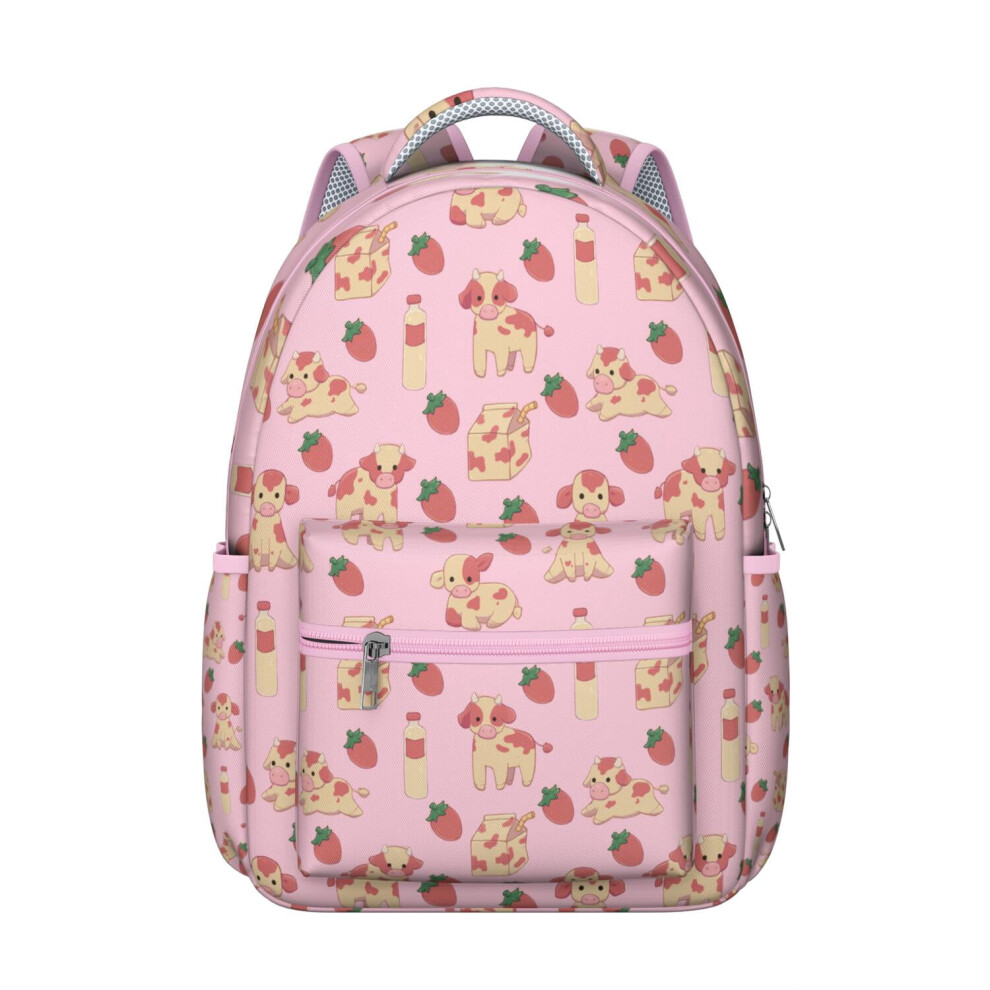 Strawberry Print Backpack For Women Â Lightweight Durable 9085618693524