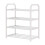 Shoe Rack Organizer White Four-Tier for Bedroom Closet 1