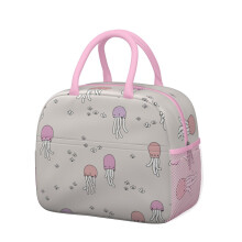Insulated Lunch Tote Jellyfish Ocean Design Waterproof