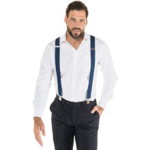 Men's Suspenders Dark Navy Big & Tall L-8XL