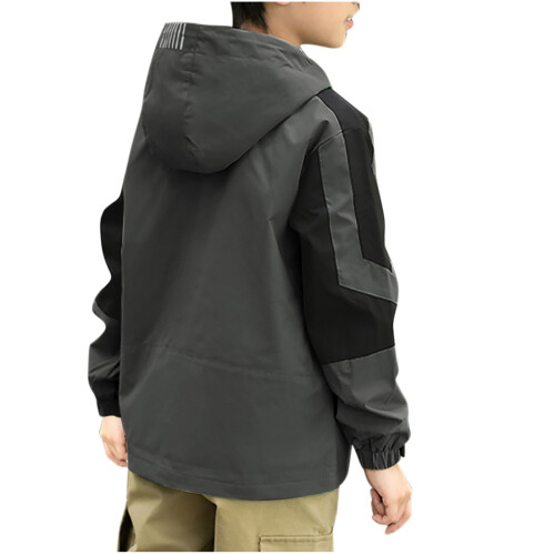 Waterproof Lightweight Hooded Jacket for Kids 6-13 2