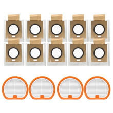 Vacuum Dust Bag Filter Set for Uwant V500 Cordless Vacuum Cleaner Replacement HEPA Filters Dust Bag Parts