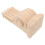 Wood Corbels Khaki Finish Decorative 2-Pack 7