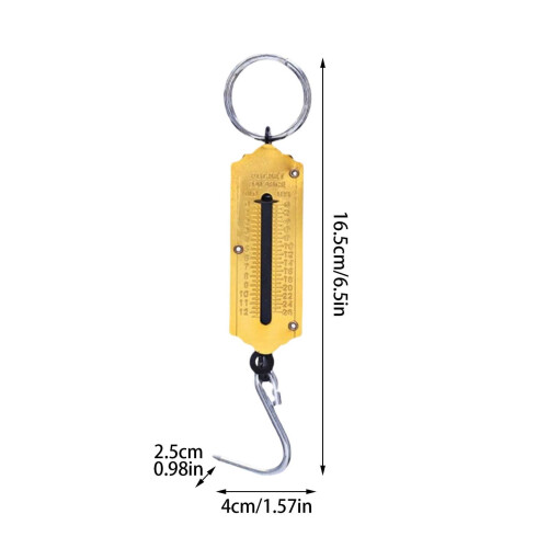 Portable Spring Scale for Fishing Durable Mechanical Weight 2