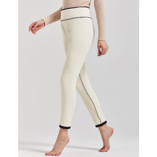 Γυναικείο κολάν με επένδυση από φλις, ζεστό, χειμωνιάτικο, ψηλόμεσο 1