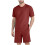 Men's Solid Casual 2-Piece Set T-Shirt and Shorts 2