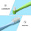 Plastic Interdental Brushes Blue PP 4 Pieces 8
