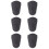 6X Rubber Clarinet Saxophone Mouthpiece Cap Protect Delicate Tip Black 1