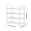 Karymi Plastic Shoe Rack 4-Tier Ventilated White 3