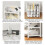 Karymi Plastic Shoe Rack 4-Tier Ventilated White 4