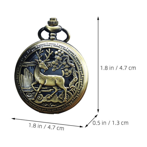 Men's Decorative Pocket Watch with Antique Engraving 1