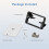 2 Pack Ethernet Wall Plate, 1 Port  Wall Plate with Bracket and Cat7 Shielded RJ45  Coupler 5