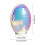 Glass Mirror Easter Egg Lamp 6.7 inch Blue LED Night Light 3