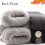 Men's Rabbit Wool Mid-Calf Socks Black Warm Thick 6