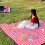 Waterproof Picnic Blanket Red 79x79 Inch 6