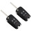 Replacement Remote Key Fob Black 5-Button 2-Pack with Chip 5