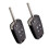 Replacement Remote Key Fob Black 5-Button 2-Pack with Chip 6