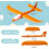 LED Light Foam Airplane Toy 17.5 inch Flight Glider 4