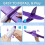 LED Light Foam Airplane Toy 17.5 inch Flight Glider 5