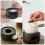 Black Ceramic Tea Warmer with Candle Holder 1 Set 2