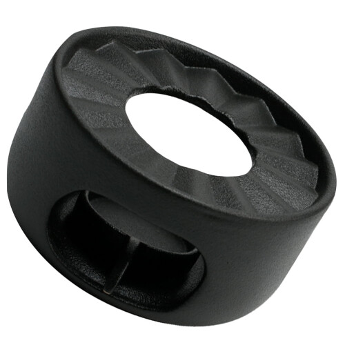 Black Ceramic Tea Warmer with Candle Holder 1 Set 2