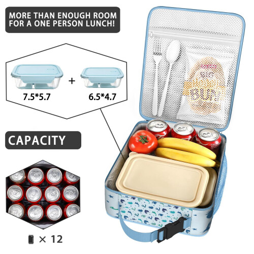 Dinosaur Lunch Box Bag Insulated Waterproof 1 pc 2