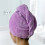 (Purple)absorbent Hair Drying Cap Thick Quick Dry Bath Towel Cap Plush Solid Color 1