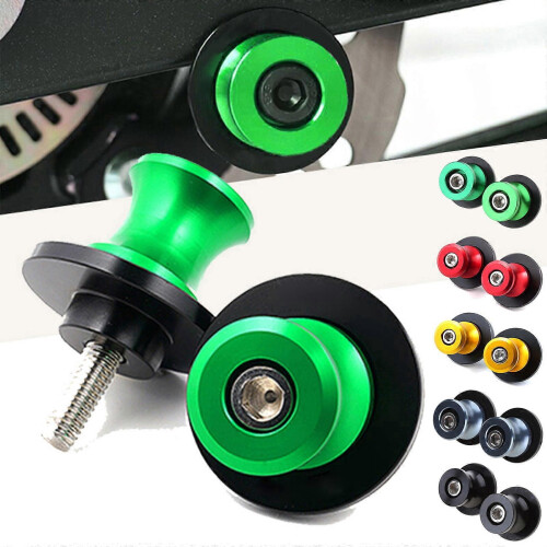 M8 Swing Arm Slider Spool Stand Bobbins Titanium 1