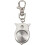 2X Owl Pocket Watch with Key Chain 40 X 25 mm Silver 7