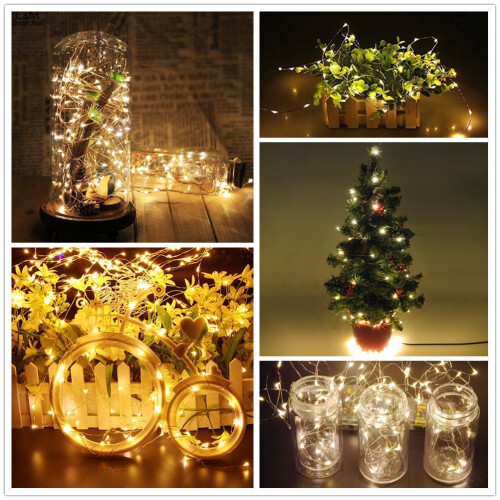 LED Solar String Lights Outdoor Garden Garland 50/100/200 1