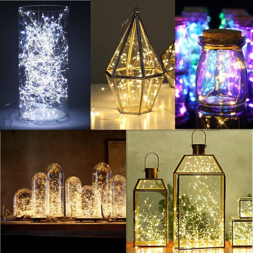 LED Solar String Lights Outdoor Garden Garland 50/100/200 2