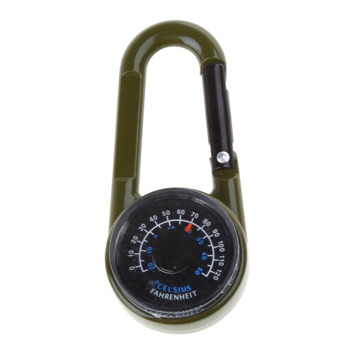 Multifunctional Carabiner with Thermometer Compass Outdoor 2