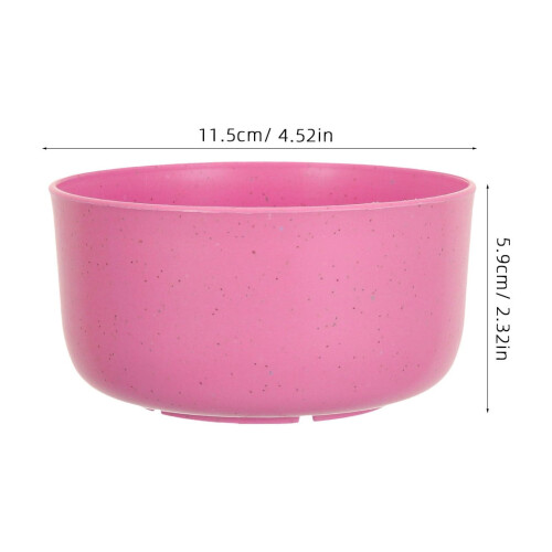 Round Pink Plastic Bowls for Soup and Rice 10 Pcs 1