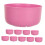 Round Pink Plastic Bowls for Soup and Rice 10 Pcs 6