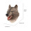 Wolf Hand Puppet Toy Soft Rubber Realistic 1 Piece 3