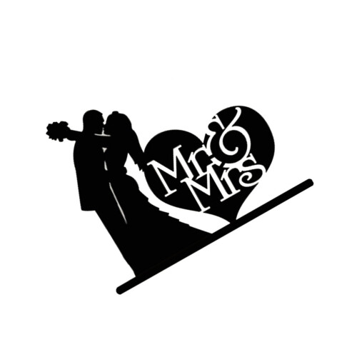 Acrylic MR & Mrs Cake Topper for Wedding Anniversary 2