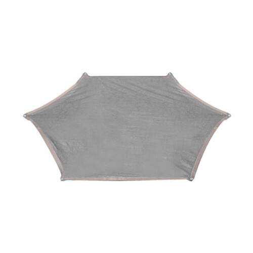 Trampoline Shade Cover Gray 14ft for 6-Pole Backyard 1