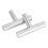 Pull Handle Cabinet Knob Silver 3 Count 6