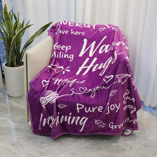 Purple Throw Blanket 60x80 inches 1