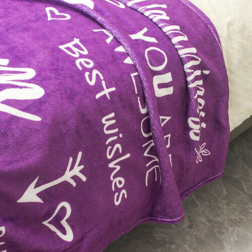 Purple Throw Blanket 60x80 inches 2